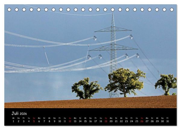 Produktbild: Unter Strom (Tischkalender 2026 DIN A5 quer), CALVENDO Monatskalender
