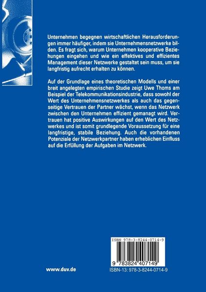 Produktbild: Langfristige Beziehungen zwischen Unternehmen