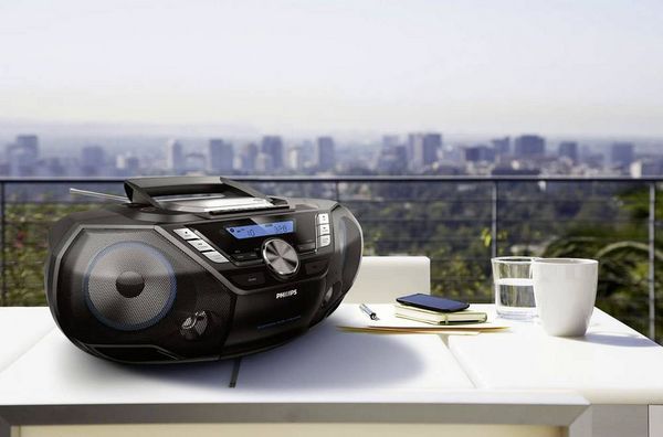 Produktbild: Philips AZB798T CD-Radio DAB+, UKW Bluetooth&reg;, CD, Kassette, USB Schwarz