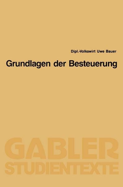 Produktbild: Grundlagen der Besteuerung