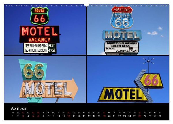 Produktbild: Route 66 im S&uuml;dwesten (Wandkalender 2026 DIN A2 quer), CALVENDO Monatskalender