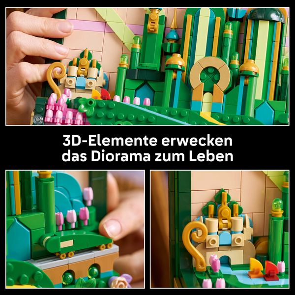 Produktbild: LEGO Wicked 75685 Emerald City Wandkunst, DIY Set f&uuml;r Erwachsene