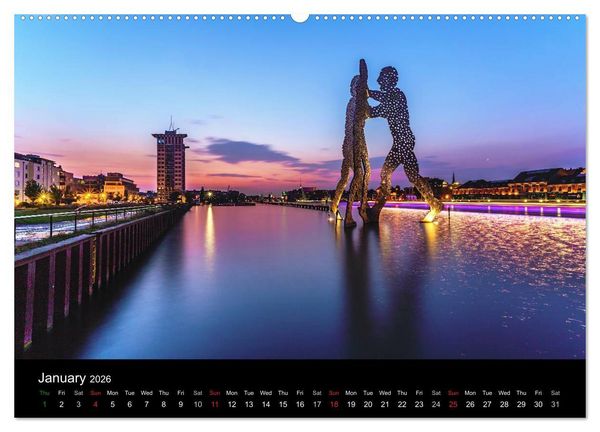 Produktbild: Sunsets of Berlin (High Quality Premium Wall Calendar 2026 DIN A2 landscape),CALVENDO 12 Month Wall Calendar