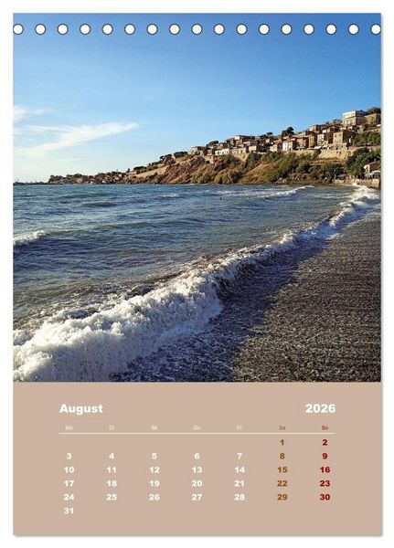 Produktbild: Entdecke die Sch&ouml;nheit der griechischen Insel Lesvos (Tischkalender 2026 DIN A5 hoch), CALVENDO Monatskalender