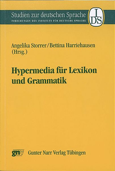 Produktbild: Hypermedia f&uuml;r Lexikon und Grammatik