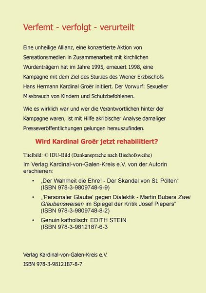 Produktbild: Hans Hermann Kardinal Gro&euml;r