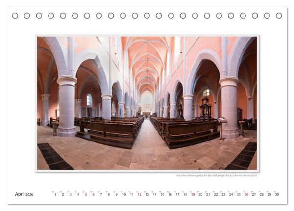 Produktbild: Emotionale Momente: Abtei Marienstatt im Westerwald (Tischkalender 2026 DIN A5 quer), CALVENDO Monatskalender