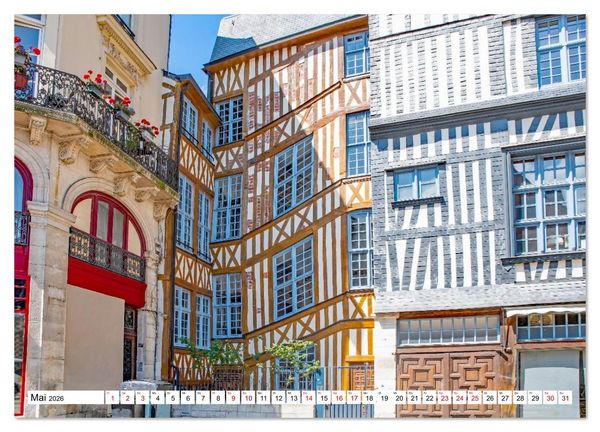 Produktbild: Rouen - ein traumhaftes Reiseziel (Wandkalender 2026 DIN A2 quer), CALVENDO Monatskalender