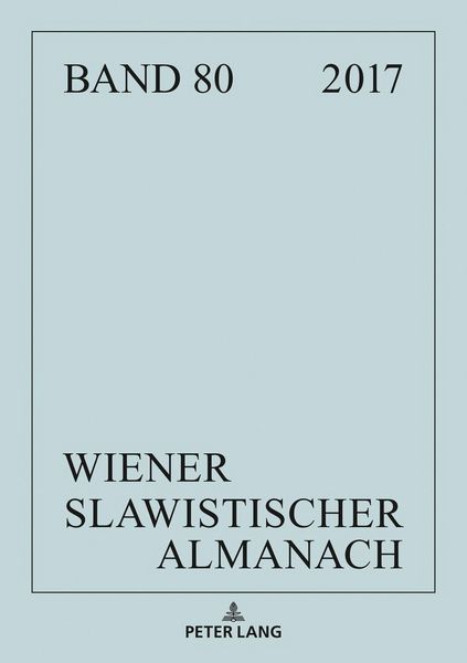Produktbild: Wiener Slawistischer Almanach Band 80/2018