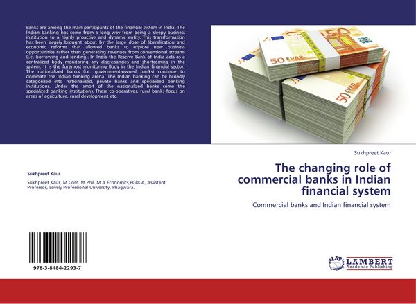 Produktbild: The changing role of commercial banks in Indian financial system