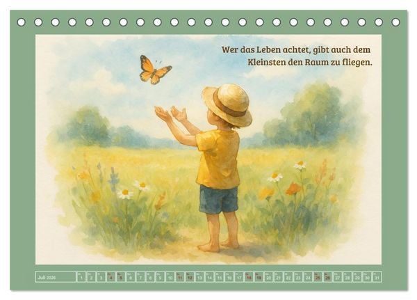 Produktbild: Wenn wir f&uuml;hlen (Tischkalender 2026 DIN A5 quer), CALVENDO Monatskalender