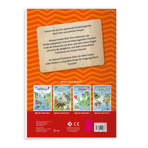 Produktbild: Tr&ouml;tsch Stickerbuch Mein erster Atlas Unser K&ouml;rper
