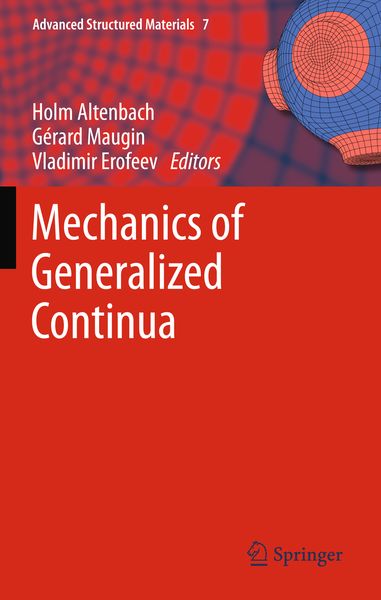 Produktbild: Mechanics of Generalized Continua
