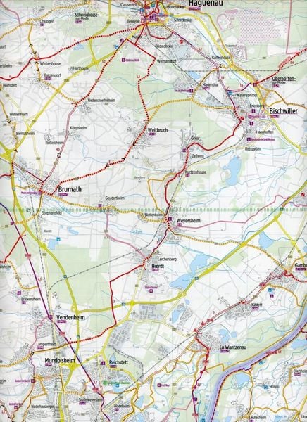 Produktbild: Radkarte Elsass Nord