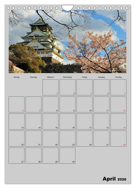 Produktbild: Wundervolles Japan (Wandkalender 2026 DIN A4 hoch), CALVENDO Monatskalender