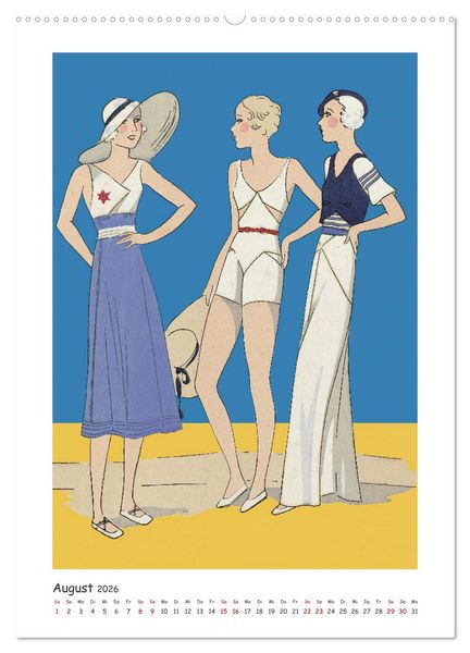 Produktbild: Paris Fashion Art d&eacute;co (hochwertiger Premium Wandkalender 2026 DIN A2 hoch), Kunstdruck in Hochglanz