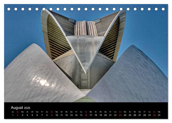Produktbild: Moderne Architektur in Valencia (Tischkalender 2026 DIN A5 quer), CALVENDO Monatskalender