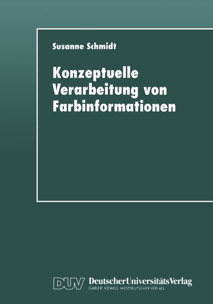 Produktbild: Konzeptuelle Verarbeitung von Farbinformationen