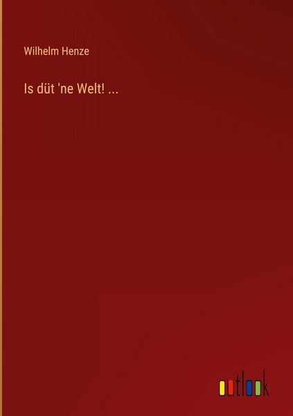 Produktbild: Is d&uuml;t 'ne Welt! ...