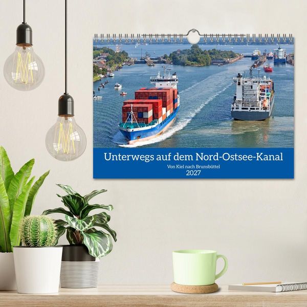 Produktbild: Unterwegs auf dem Nord-Ostsee-Kanal (Wandkalender 2027 DIN A4 quer), CALVENDO Monatskalender