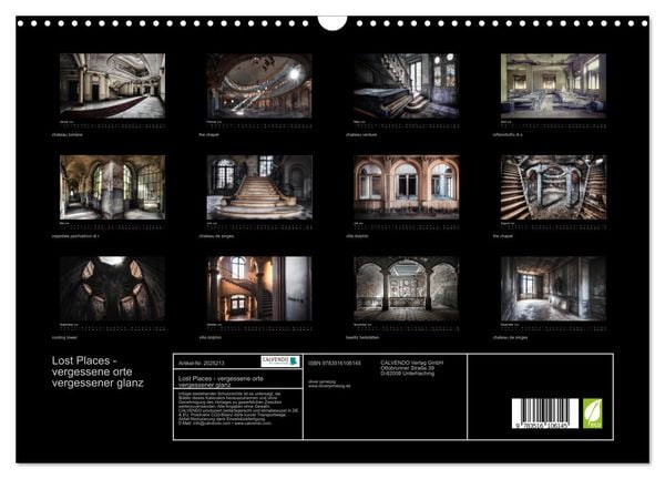 Produktbild: Lost Places - vergessene orte vergessener glanz (Wandkalender 2026 DIN A3 quer), CALVENDO Monatskalender