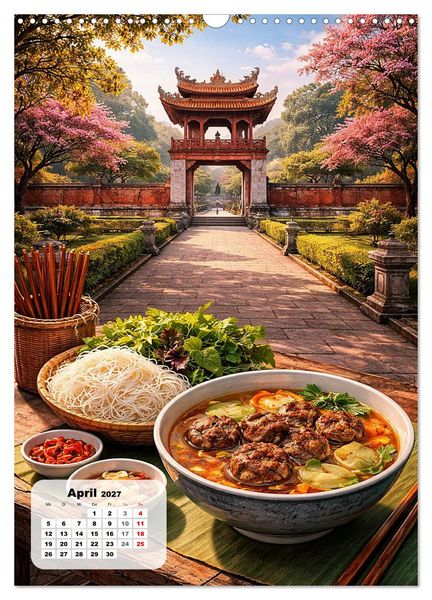 Produktbild: Vietnam - Eine Schlemmerreise durchs Land des aufsteigenden Drachen (Wandkalender 2027 DIN A3 hoch), CALVENDO Monatskalender