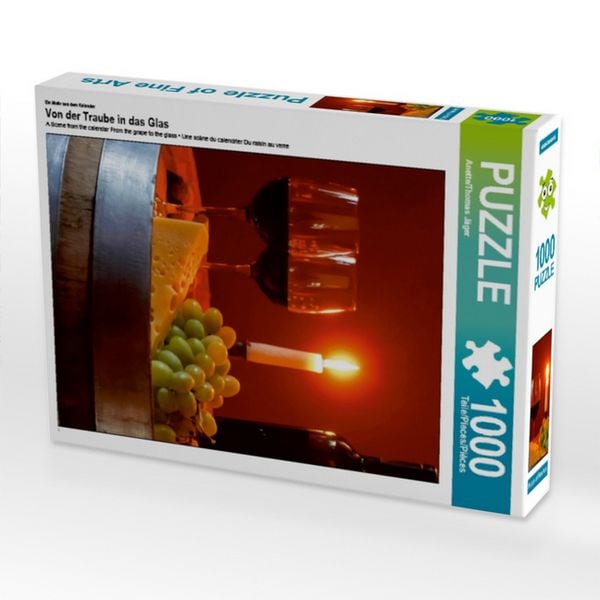 Produktbild: CALVENDO Puzzle Ein Motiv aus dem Kalender Von der Traube in das Glas | 1000 Teile Lege-Gr&ouml;&szlig;e 64 &times; 48 cm Foto-Puzzle f&uuml;r gl&uuml;ckliche Stunden