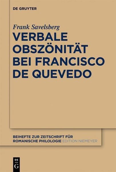Produktbild: Verbale Obsz&ouml;nit&auml;t bei Francisco de Quevedo