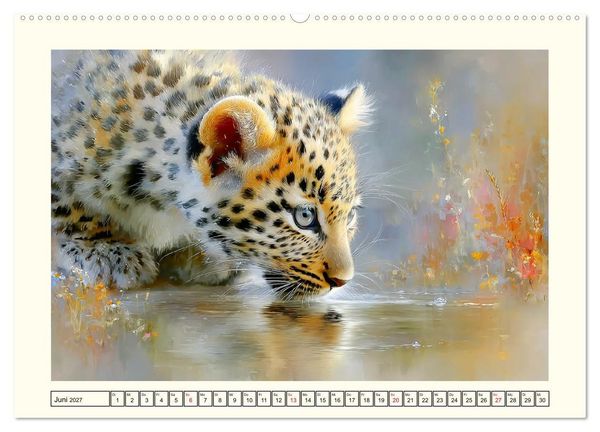 Produktbild: Leopardenkinder. Afrikas Katzenbabys im Licht der Natur (hochwertiger Premium Wandkalender 2027 DIN A2 quer), Kunstdruck in Hochglanz
