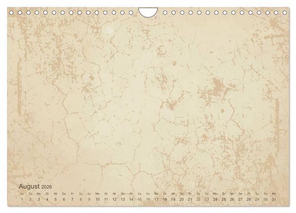 Produktbild: Vintage DIY Bastel-Kalender - Zum Selbstgestalten (Wandkalender 2026 DIN A4 quer), CALVENDO Monatskalender