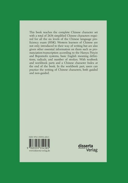Produktbild: Study Chinese Characters for the Chinese Language Proficiency Exam. Master All The Chinese Characters for the HSK Exam Levels 1-6. A Textbook & Workbook