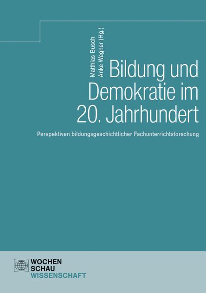 Produktbild: Bildung und Demokratie im 20. Jahrhundert