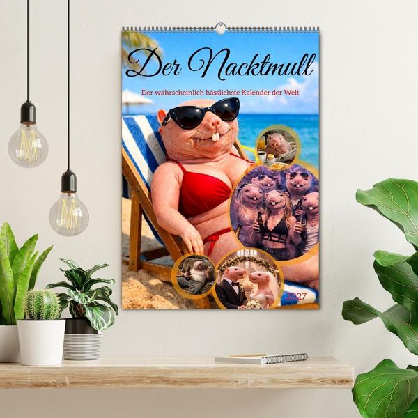 Produktbild: Der Nacktmull (Wandkalender 2027 DIN A2 hoch), CALVENDO Monatskalender