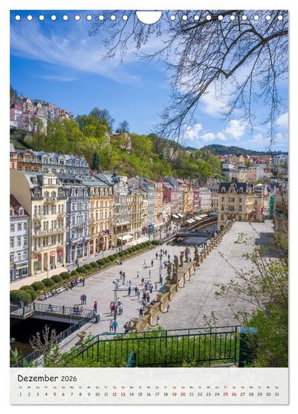 Produktbild: Karlsbad / Karlovy Vary - Heilbad im Westb&ouml;hmischen B&auml;derdreieck (Wandkalender 2026 DIN A4 hoch), CALVENDO Monatskalender