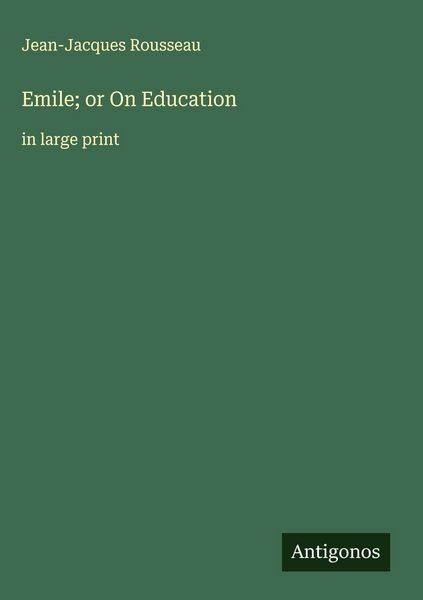 Produktbild: Emile; or On Education