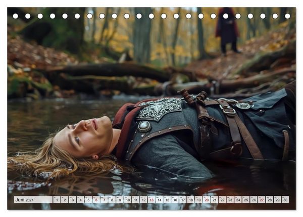 Produktbild: Germanische Mythen &ndash; Die Nibelungensage (Tischkalender 2027 DIN A5 quer), CALVENDO Monatskalender