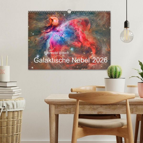 Produktbild: Galaktische Nebel (Wandkalender 2026 DIN A3 quer), CALVENDO Monatskalender
