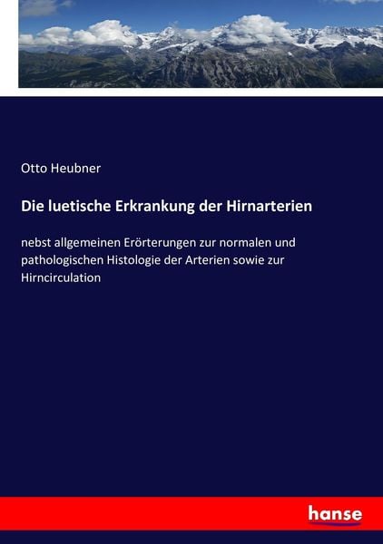 Produktbild: Die luetische Erkrankung der Hirnarterien
