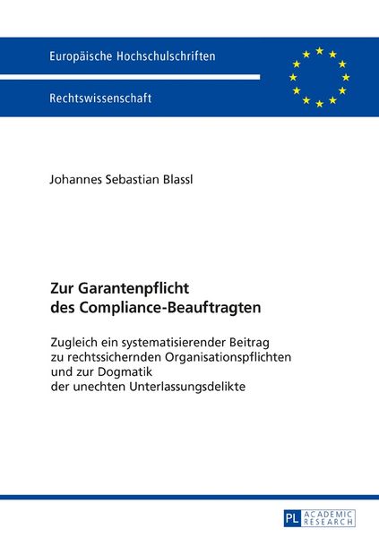 Produktbild: Zur Garantenpflicht des Compliance-Beauftragten