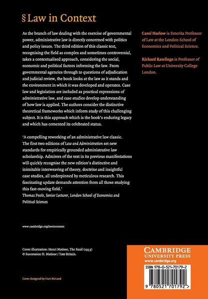 Produktbild: Law and Administration
