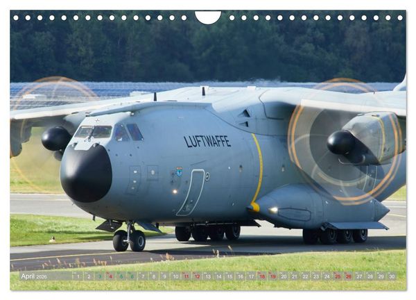 Produktbild: Flugzeuge und Hubschrauber im Portr&auml;t (Wandkalender 2026 DIN A4 quer), CALVENDO Monatskalender