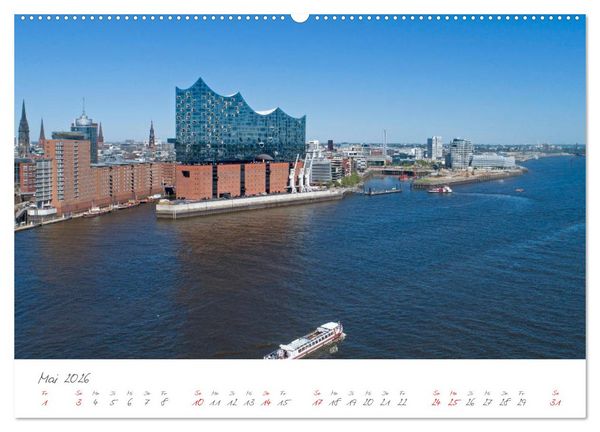 Produktbild: Die Elbe Impressionen (hochwertiger Premium Wandkalender 2026 DIN A2 quer), Kunstdruck in Hochglanz