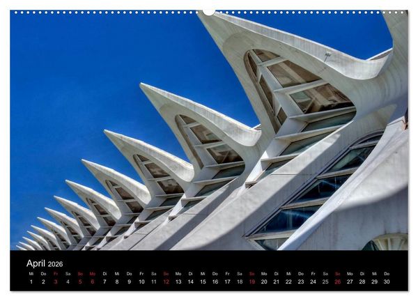 Produktbild: Moderne Architektur in Valencia (Wandkalender 2026 DIN A2 quer), CALVENDO Monatskalender
