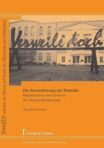 Produktbild: Die Inszenierung als Translat