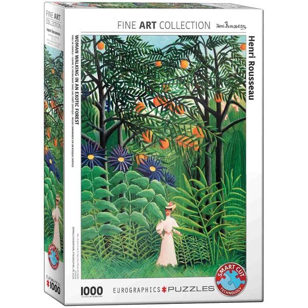 Eurographics 6000-5608 - Frau in einem exotischen Wald von Henri Rousseau, Puzzle, 1.000 Teile