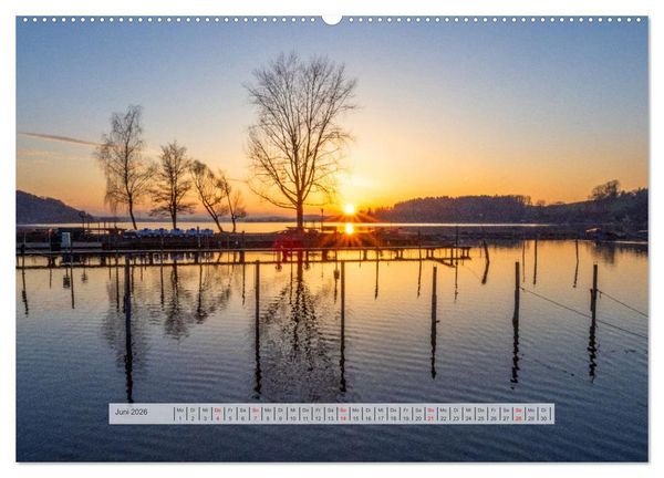 Produktbild: Rund um den Wallersee (Wandkalender 2026 DIN A2 quer), CALVENDO Monatskalender