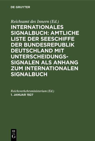 Produktbild: 1. Januar 1927