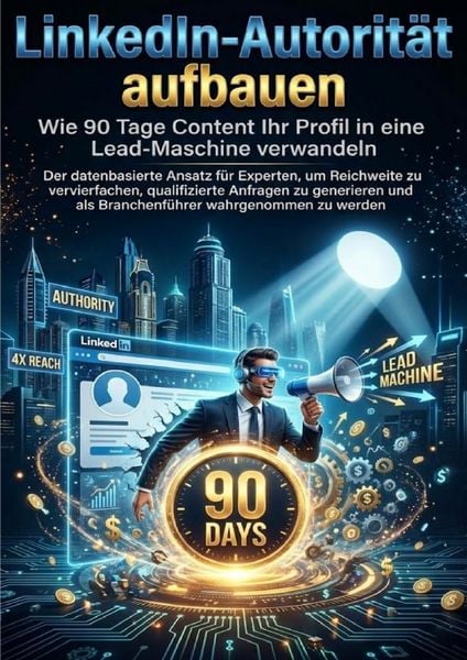 Produktbild: LinkedIn-Autorit&auml;t aufbauen: Wie 90 Tage Content Ihr Profil in eine Lead-Maschine verwandeln