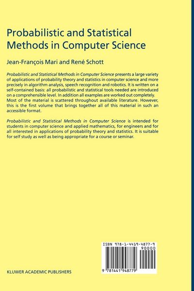 Produktbild: Probabilistic and Statistical Methods in Computer Science