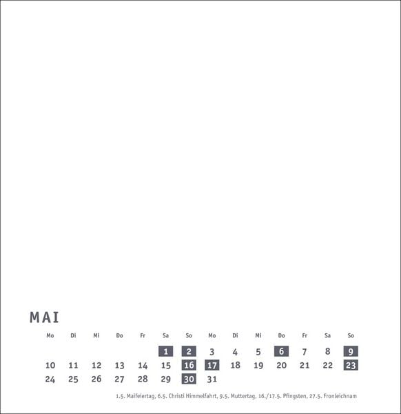 Produktbild: Premium-Bastelkalender wei&szlig; gro&szlig; 2027